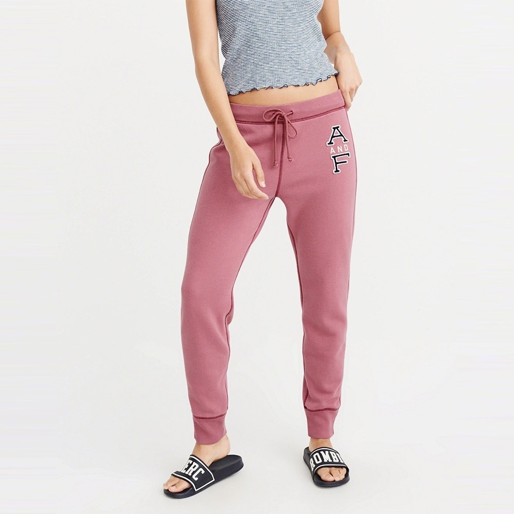 Abercrombie & Fitch Dusty Rose Jogger Sweatpants